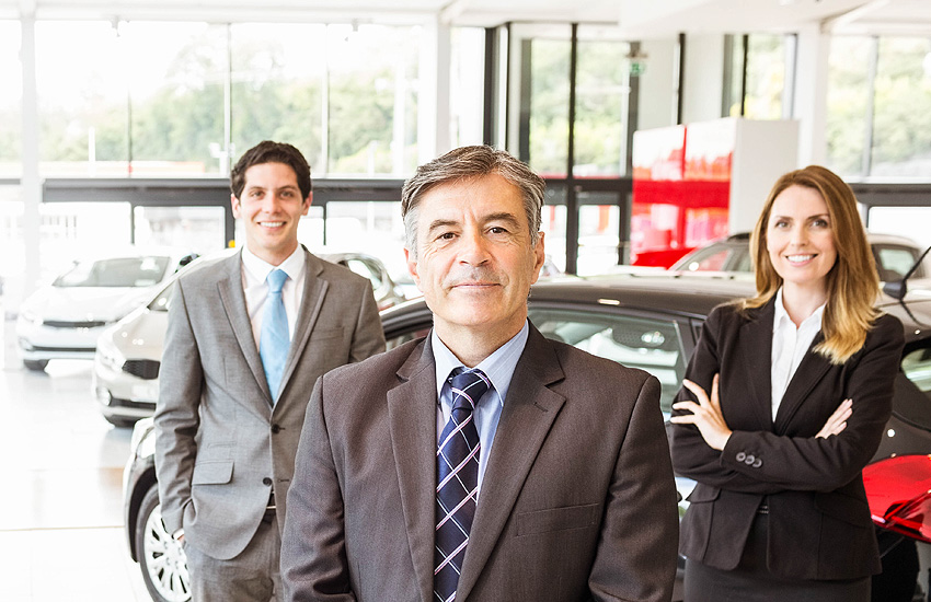 Auto dealership team