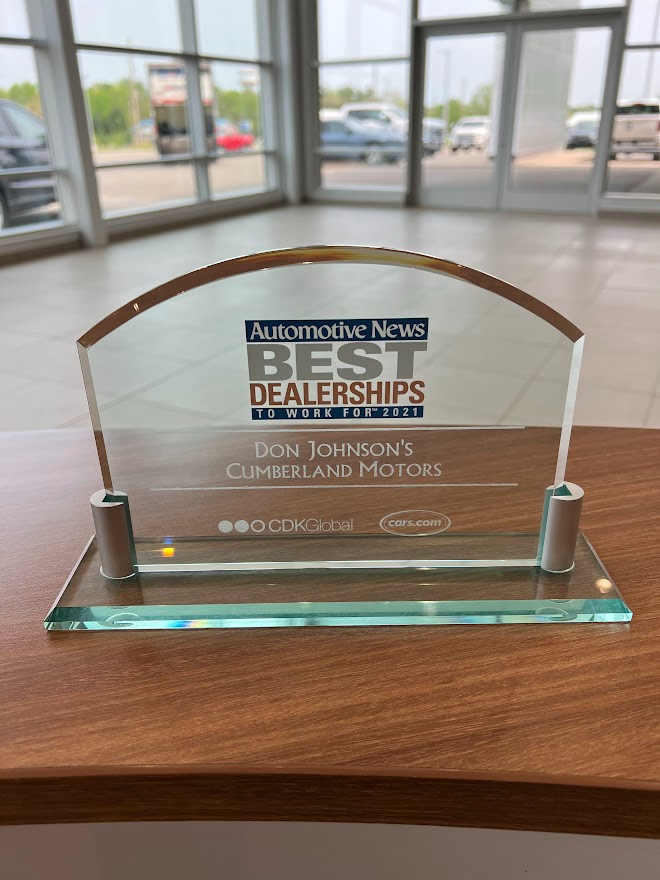 Award - Don Johnson Motors GMC in Rice Lake WI