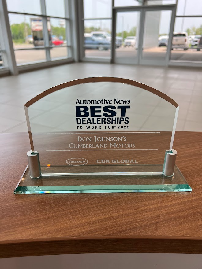 Award - Don Johnson Motors GMC in Rice Lake WI